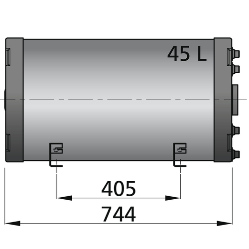 Vetus Warmwasserboiler 45 Ltr. doppelwandig