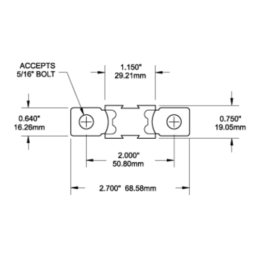 Blue Sea MEGA® / AMG® Sicherung – 100 Amp
