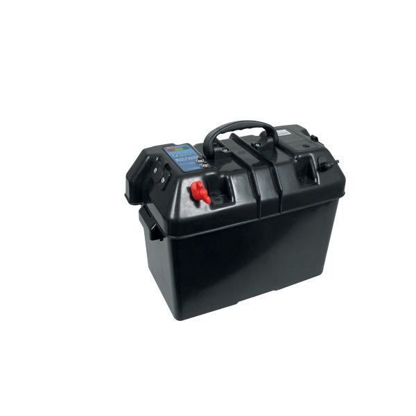 Batteriekasten mit Handgriff und Batterieanschluss