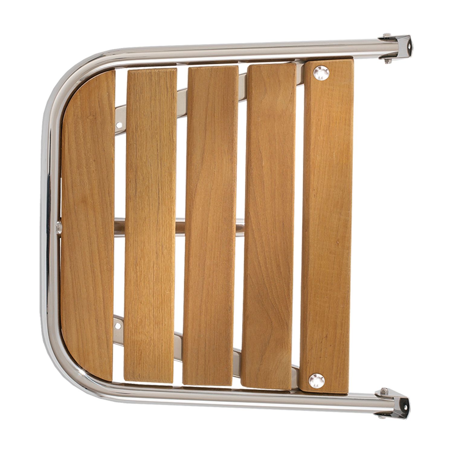 Båtsystem Heckplattform für Motorboot Teak B=500mm H=450mm Rohr D=25mm