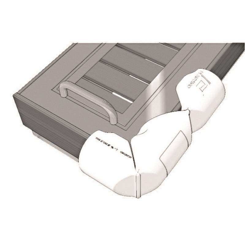 PLASTIMO Bumper anpassbar, weiss, 18x80cm