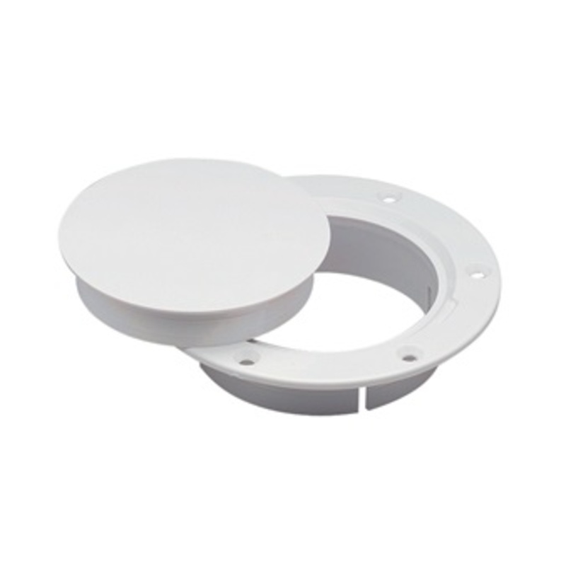 Marinco 3' WHITE SNAP-IN DECK PLT