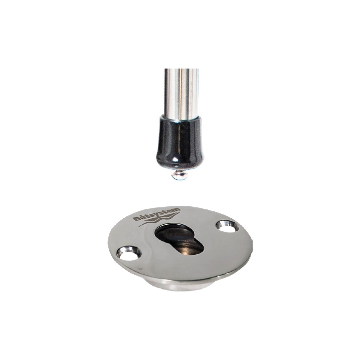 Båtsystem Beschlag für Bugleiter zum Einlassen D=50mm