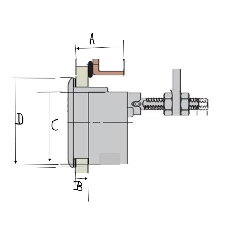 BUKH PRO Hebel ohne Schloss Ø 62 mm