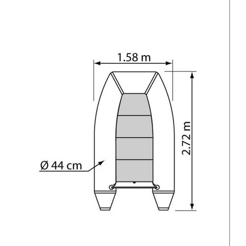 Plastimo, Schlauchboot, Annexe Trail P270 KH, hellgrau