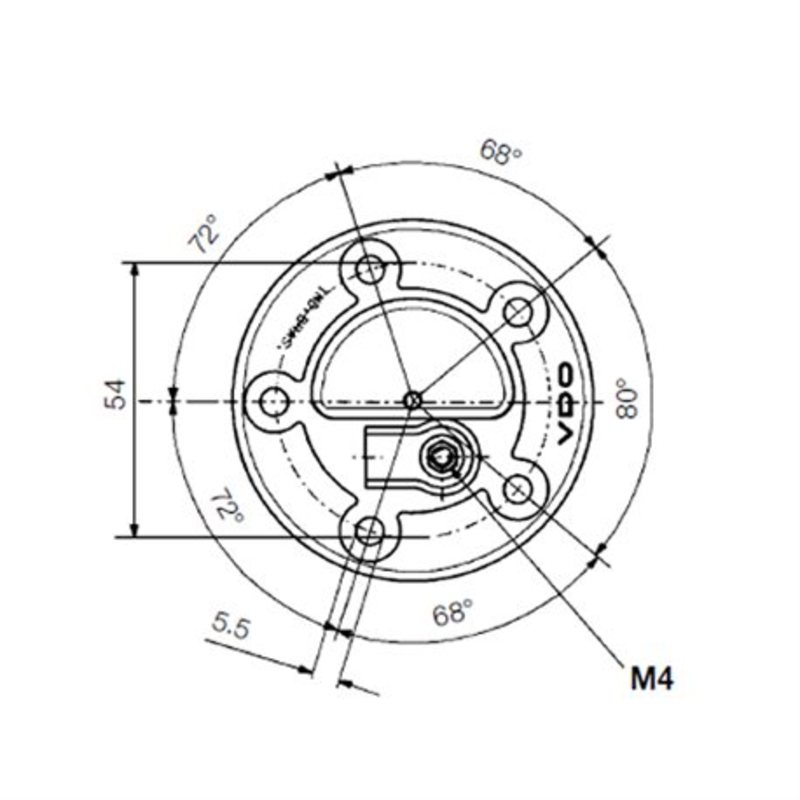 VDO Ø54mm Kraftstoff Tauchrohr 180mm