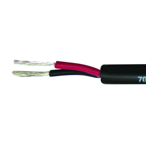 MAXPOWER Marinekabel, verzinnt, 2x2,5mm2, black