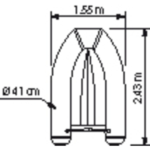 PLASTIMO Plastimo INFL TENDER MX-240 FOLD