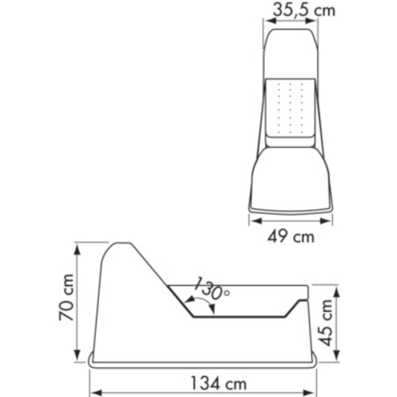 PLASTIMO JOCKEY KONSOLE + KISSEN F/ANNEXE RIB