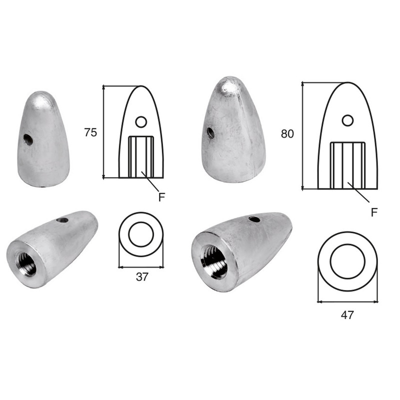 BUKH PRO ZINC AND ALU ANODE F/VOLVO PENTA ENGINES