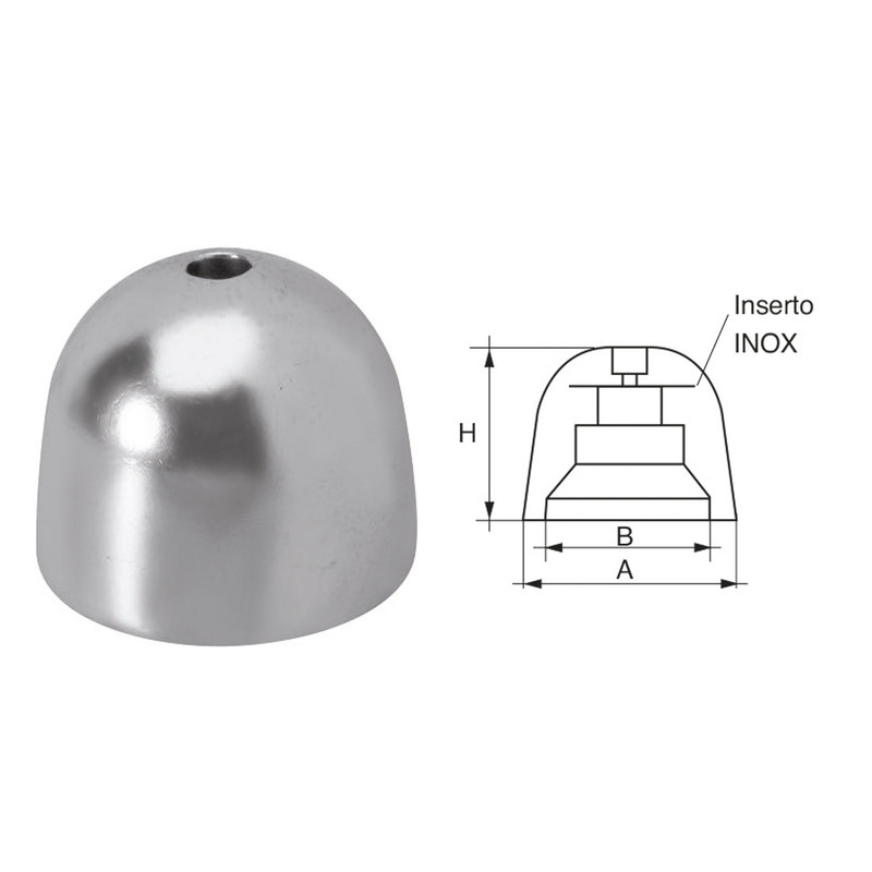 BUKH PRO VETUS CONICAL NUT W/SS INSERT