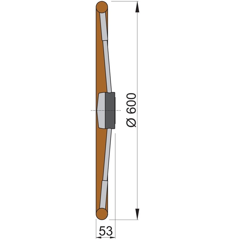 Vetus Steuerrad PRO60T, Teakholz, 60cm