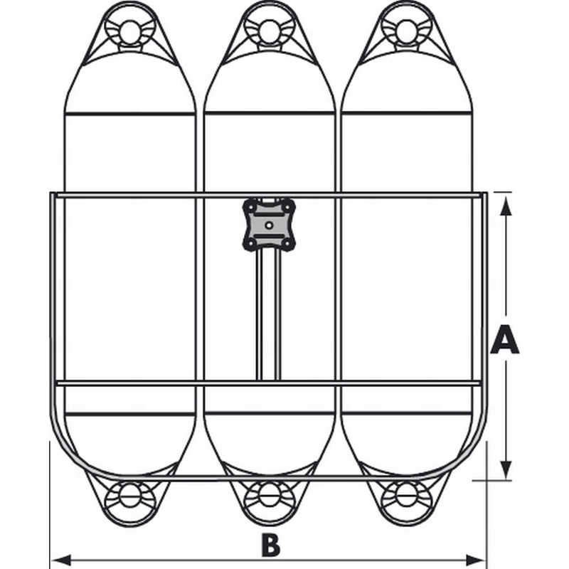 PLASTIMO Fenderkorb Classic 3, für 150mm Fender