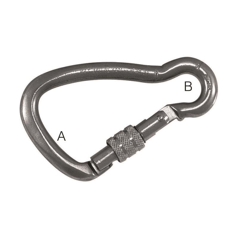 PLASTIMO HOOK RING CARBINE ST/ST 125MM Ø23 ASS