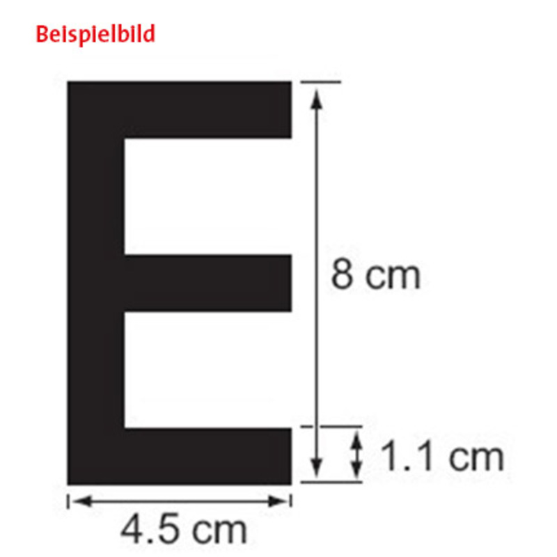 PLASTIMO Buchstabe S, 8 cm, schwarz