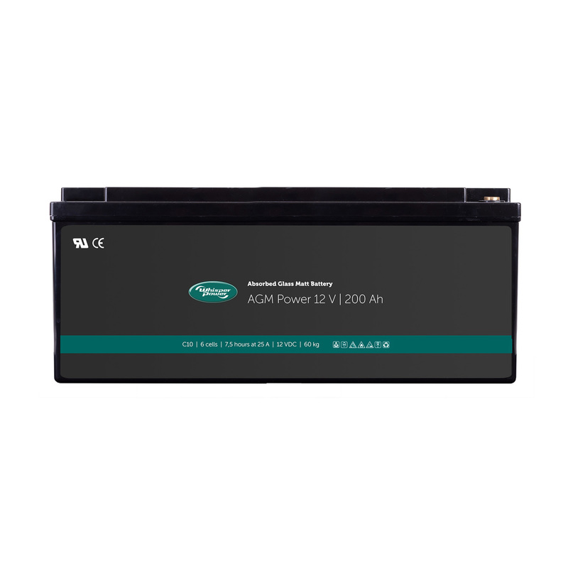 WhisperPower - AGM-Power 12V 200Ah Absorbiertes Gl
