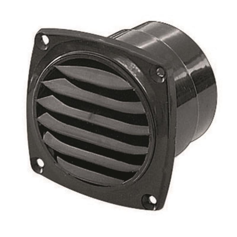 PLASTIMO BLACK NYLON VENTILATION GRILLE 75 MM