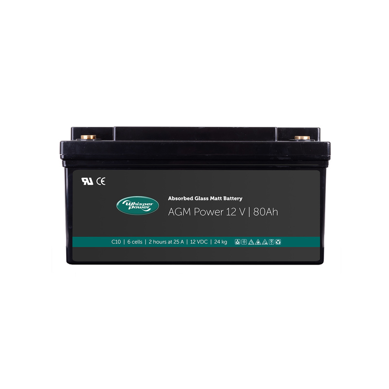 WhisperPower - AGM-Power-Batterie 12V 80Ah