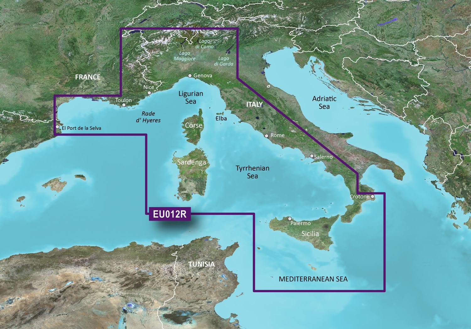 Garmin G3 HXEU012R  - Mediterranean Sea, Central-West