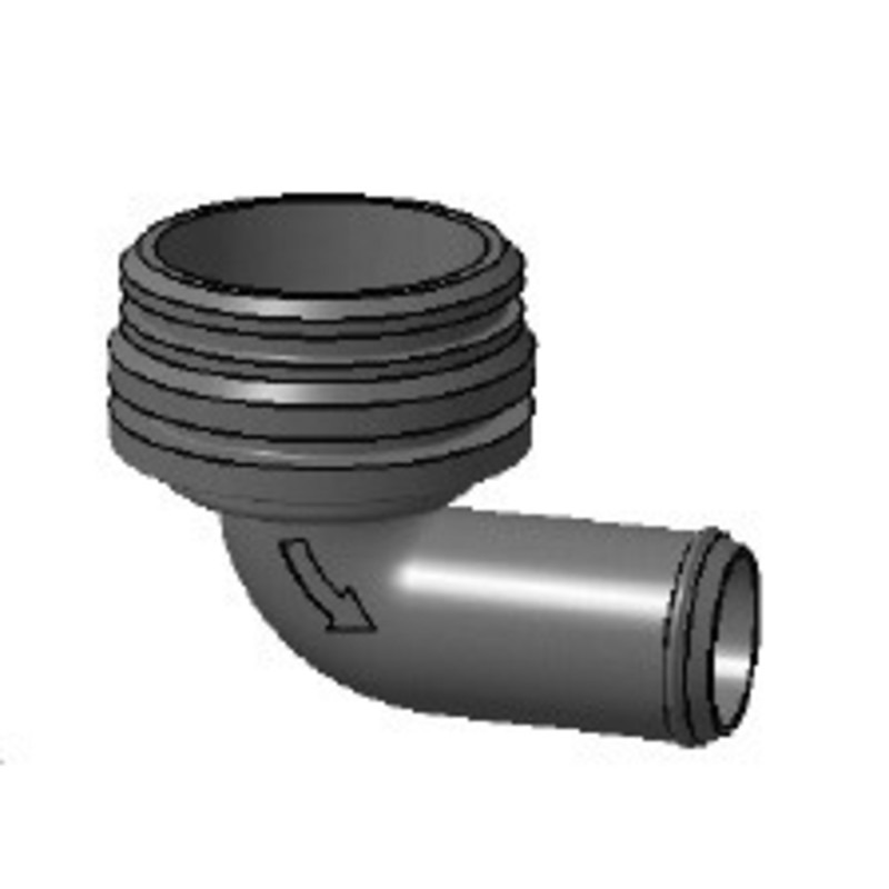 PLASTIMO WINKELANSCHLUSS D 38MM BILGEPUMPE
