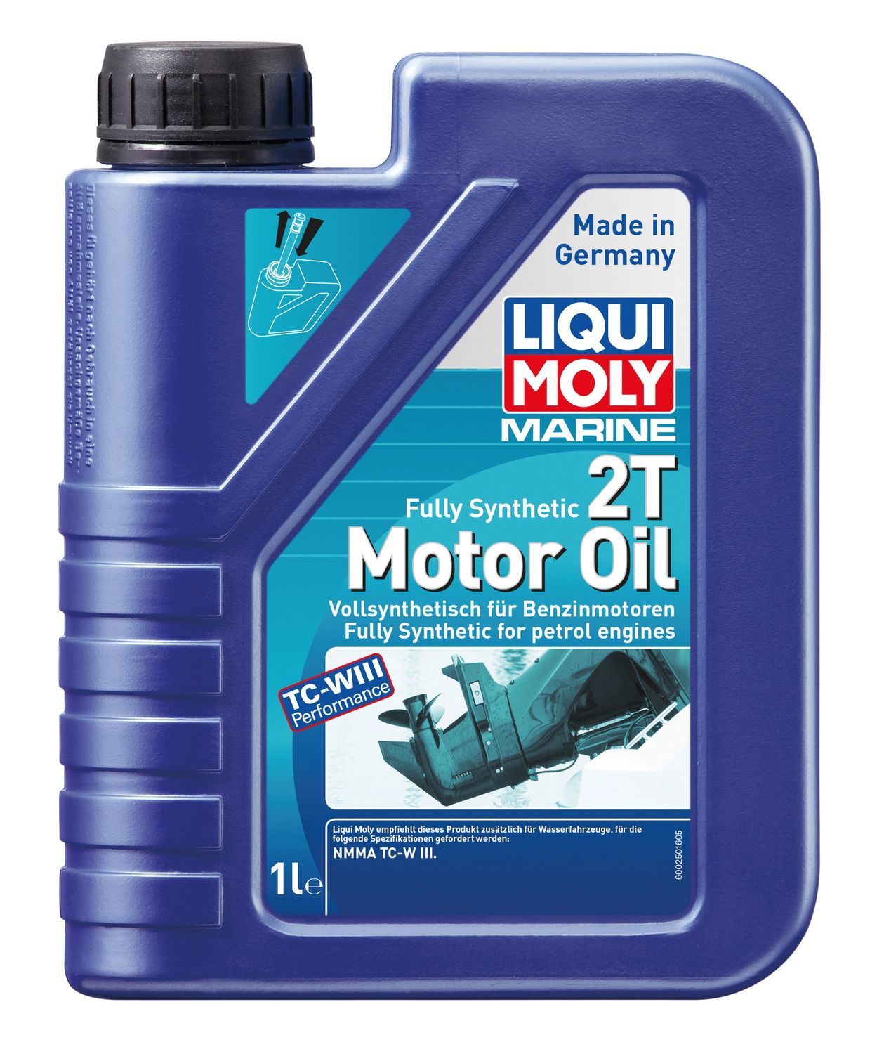 LIQUI MOLY Marine Fully Synthetic 2T Motor Oil 1l