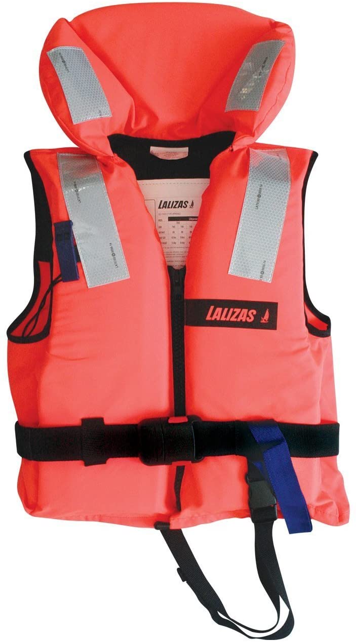 Lalizas, Feststoff Rettungsweste 100N für Erwachsene, verschiedene Größen 70-90 kg