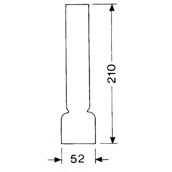 Ersatz-Glaszylinder Ausführung:210x52mm