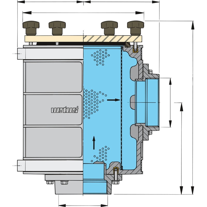 Vetus Wasserfilter 1900 76mm Ø