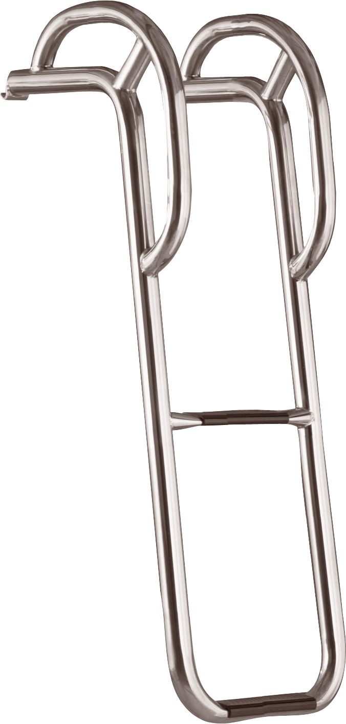 Båtsystem Bootsleiter zum Einhaken L=615mm B=185mm D=130mm c/c=175mm 2 Stufen Kunststoff Aluminium