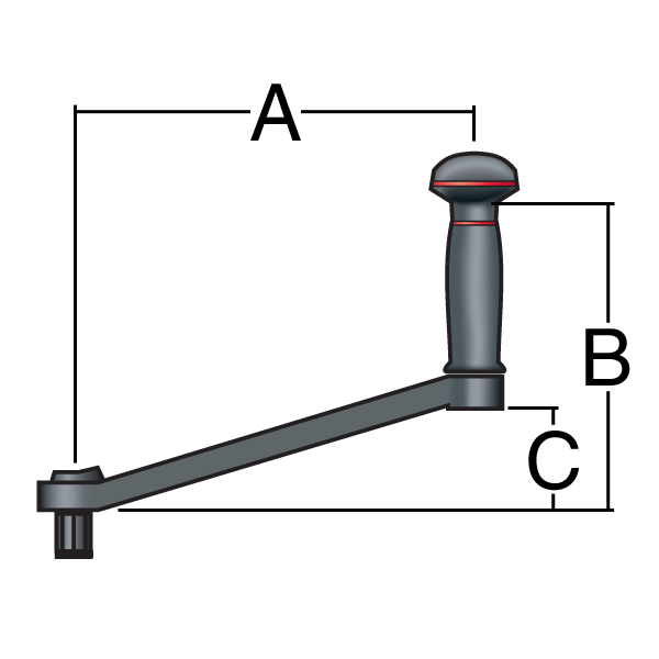 Harken, Winschkurbel, Carbo OneTouch