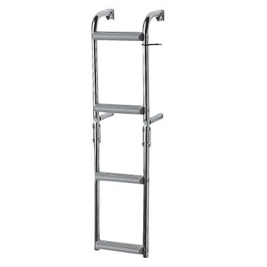 PLASTIMO INOX LEITER KLAPPBAR 1+2 STUFEN GRAU