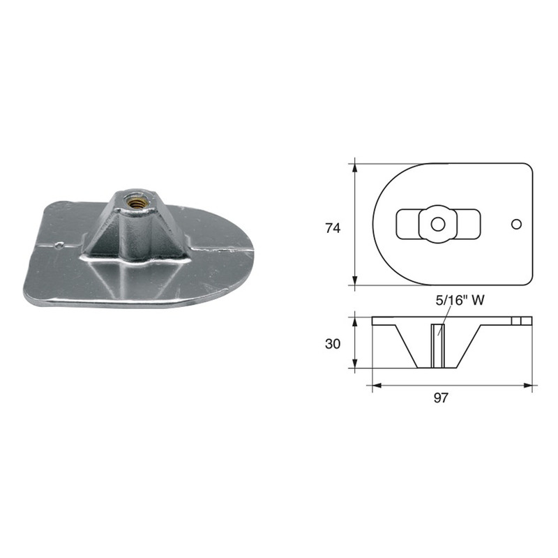 BUKH PRO ANODE F/MERCURY ENGINES