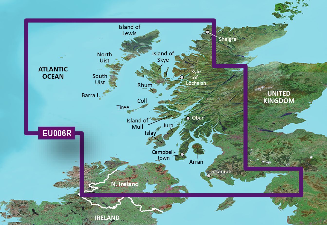 Garmin Bluechart EU006R Scotland, West Coast