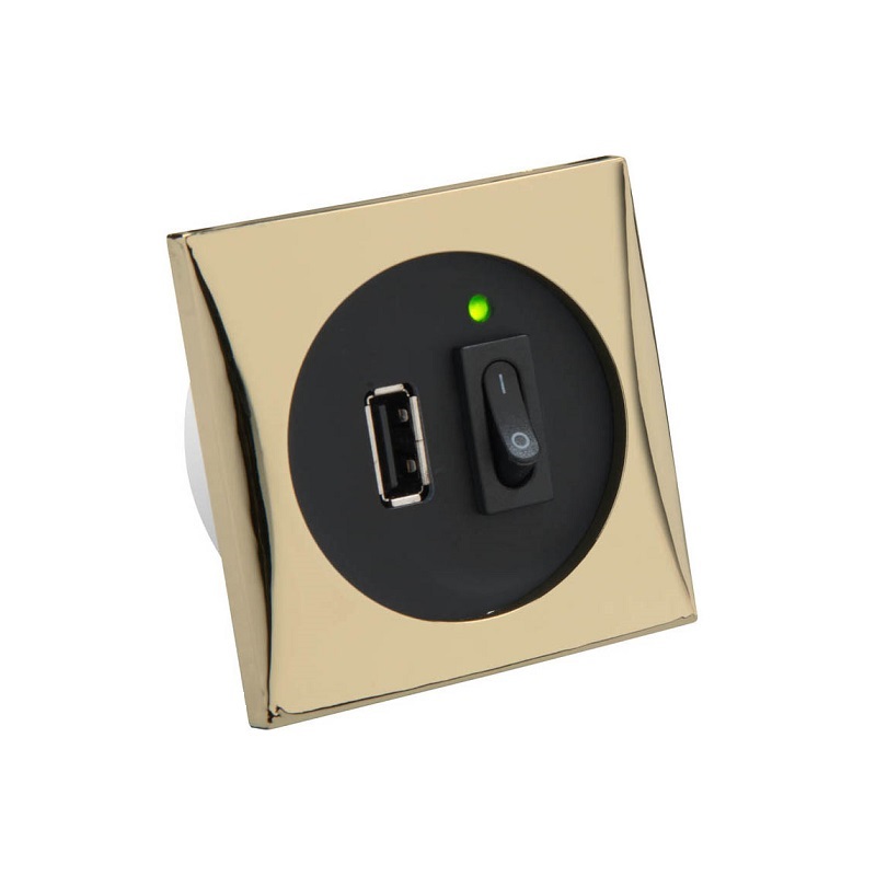USB-Steckdose mit Schalter