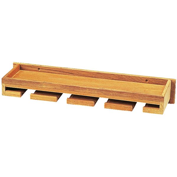 Roca Weinglashalter aus Teak mit Ablage