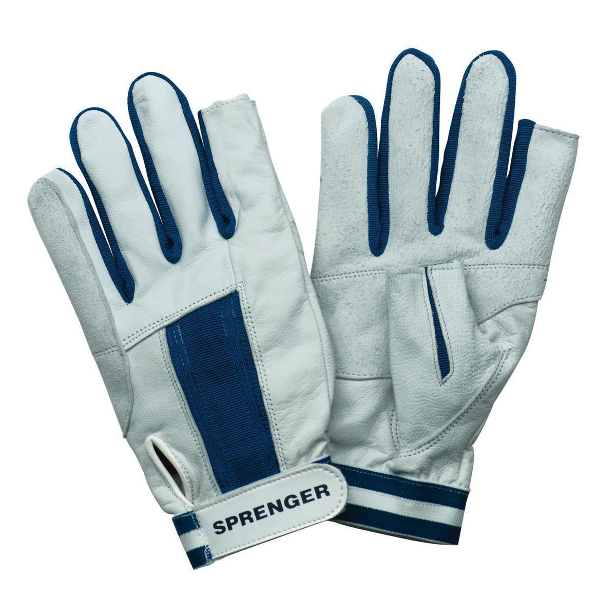 SPRENGER, Segel-Handschuh XS- Ziegenleder, Daumen und Zeigefinger ohne Kuppen