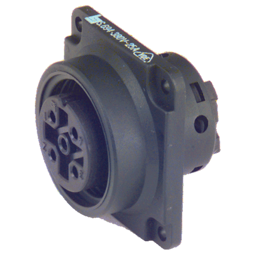 Philippi Serie 694 Flanschdose Koaxial