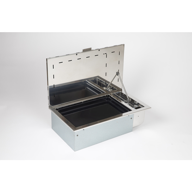 Eno Gas built-in plancha in stainless steel