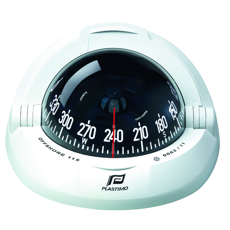 PLASTIMO COMPASS OFF115 WHI FLUSH,BLA CON CARD