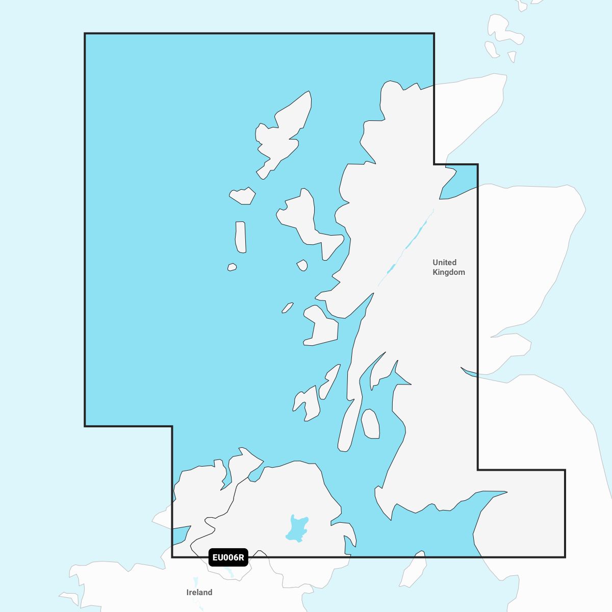Navionics+ EU006R Schottland Westküste, Irland Nordküste