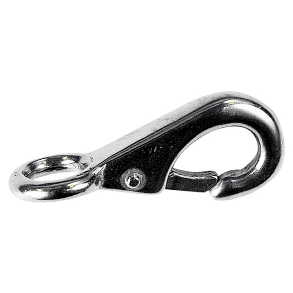 Karabiner mit Auge Edelstahl AISI 316 Arbeitslast: 40 kg,Länge: 55 mm,Bruchlast: 80 kg