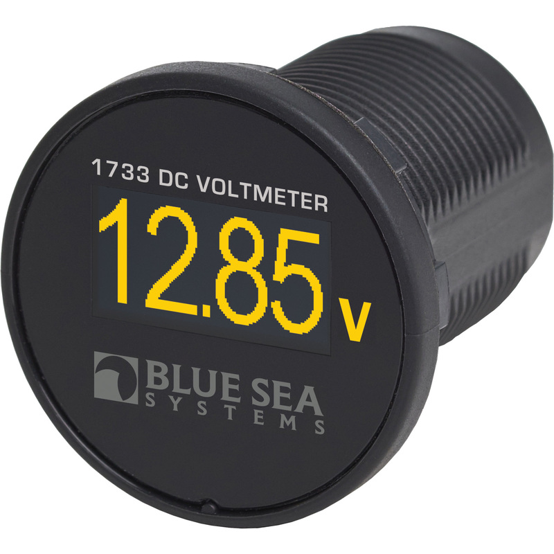 Blue Sea Mini-OLED-DC-Voltmeter – Gelb