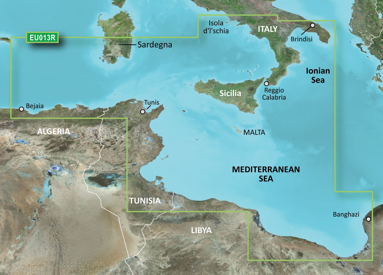Garmin Bluechart EU013R Italy Southwest & Tunisia