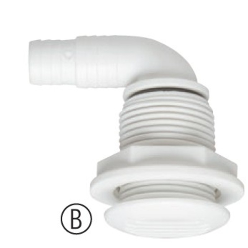 PLASTIMO  VENT ROUND ELBOW FOR D17-19MM HOSE WHT