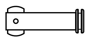 Klappnasenbolzen ø12x47mm für MDS 45 Mastrutscher