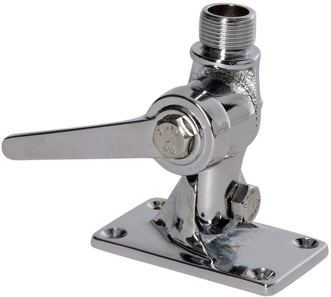 Scout PA-33 Antennenfuss verchromtes Messing 4-Wege