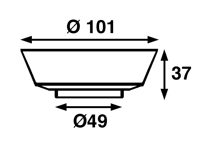 Båtsystem Deckenleuchte Comet mit Schalter  LED 8-30V 2W 150lm IP21 Chrome Aufbau