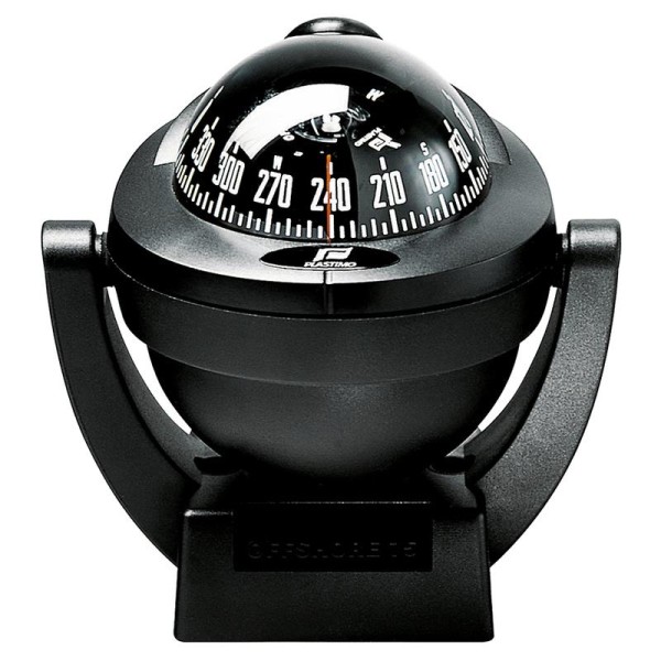 Plastimo Offshore 75 Kompass, schwarz, Haltebügel