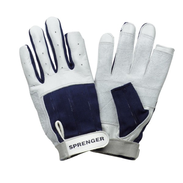 SPRENGER, Segel-Handschuhe XL - Kalbsleder, Daumen und Zeigefinger ohne Kuppen