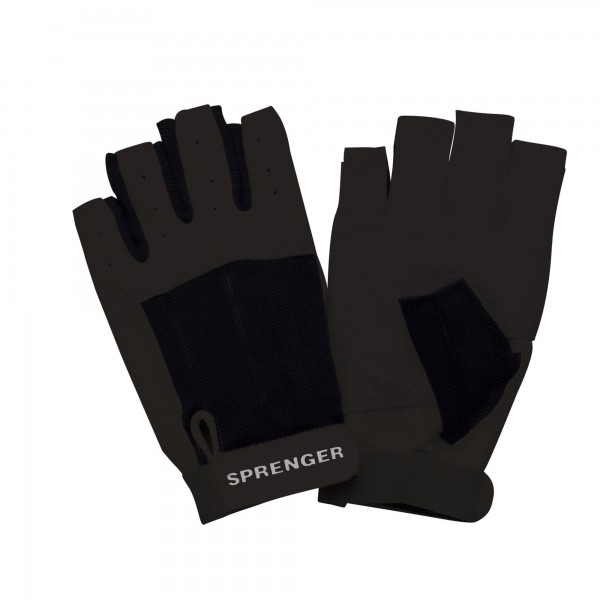 SPRENGER, Segel-Handschuhe - Ziegenleder, schwarz, ohne Fingerkuppen